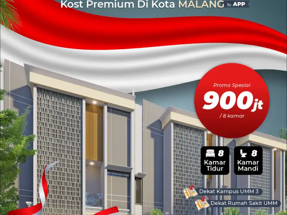 Rumah Kost Dekat Kampus Kota Malang Dekat UMM, Unisma, UB