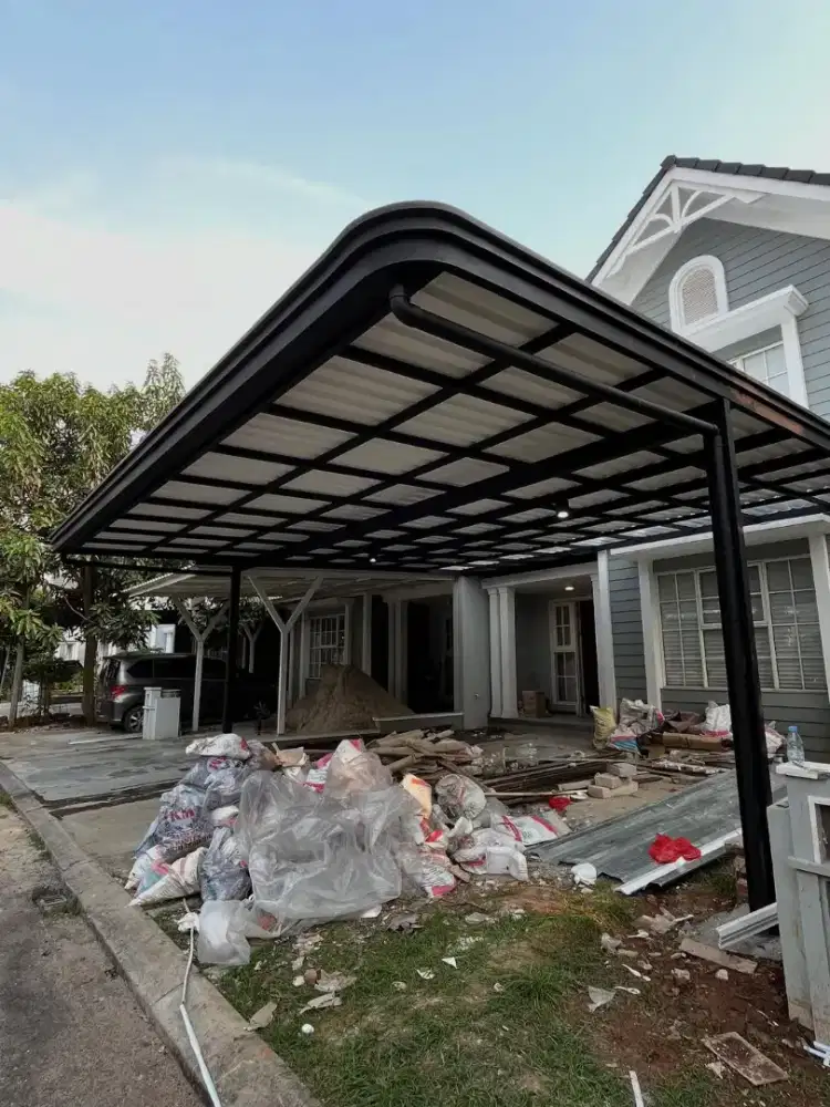 kanopi alderon doubel talang air profil modern