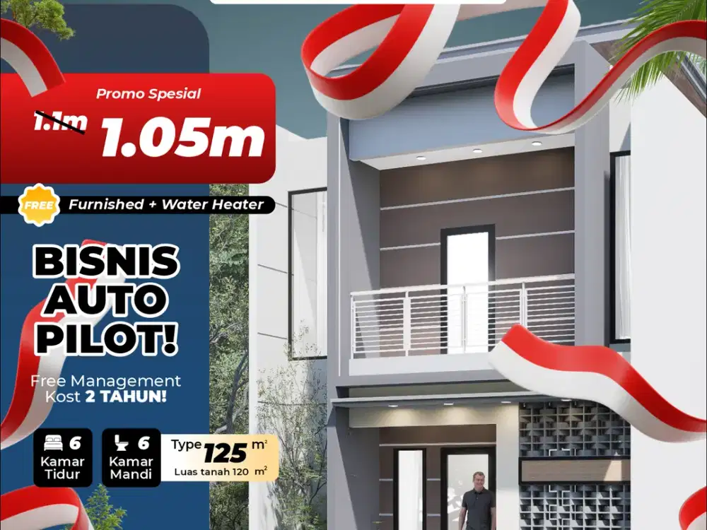 RUMAH KOS POSISI HOOK DEPAN KAMPUS UMM DAN DEKAT UB KOTA MALANG