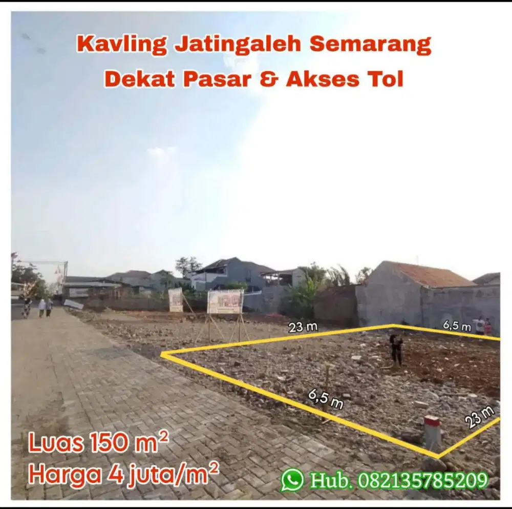 Tanah Kavling Siap Bangun Jatingaleh Semarang