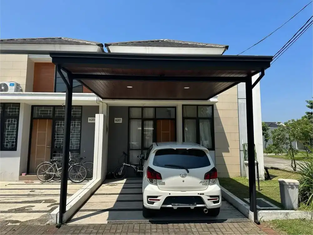 kanopi minimalis atap alderon plafon pvc modern