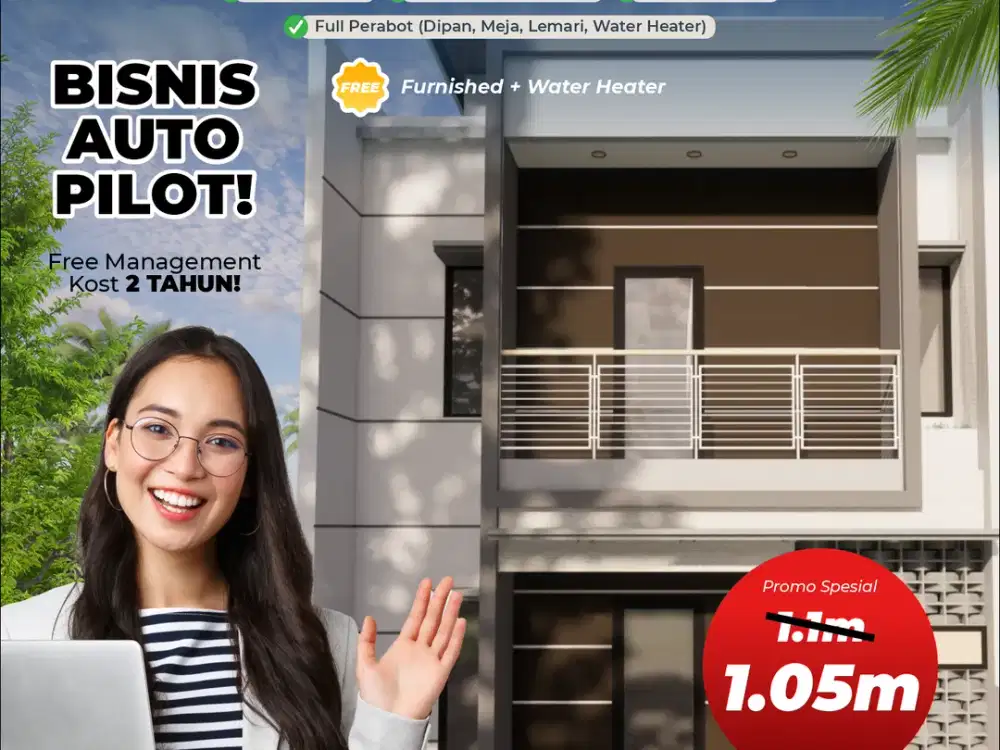 RUMAH KOS EKSKLUSIVE DEPAN KAMPUS UMM MALANG FREE MANAJEMEN KOS