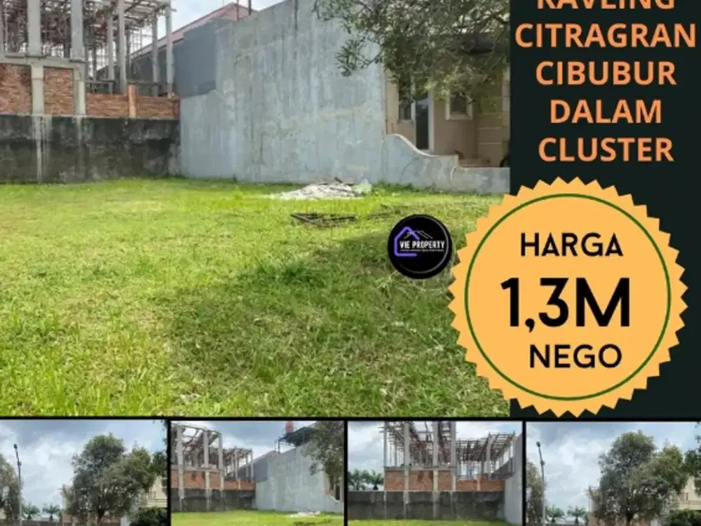 DIJUAL TANAH SIAP BANGUN DALAM CLUSTER CITRA GRAN CIBUBUR