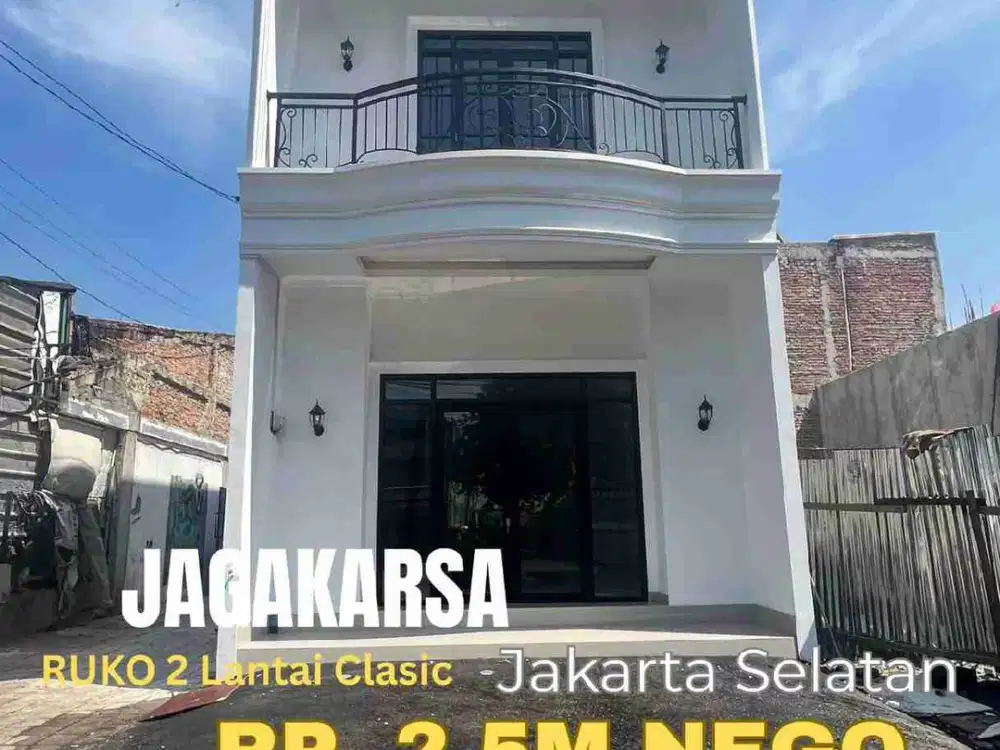 RUKO 2 LANTAI SUPER CUAN PINGGIR JALAN JAGAKARSA