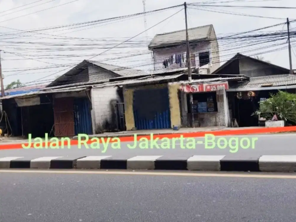 DIJUAL CEPAT Lahan Usaha di Pinggir jalan raya Jakarta -  Bogor