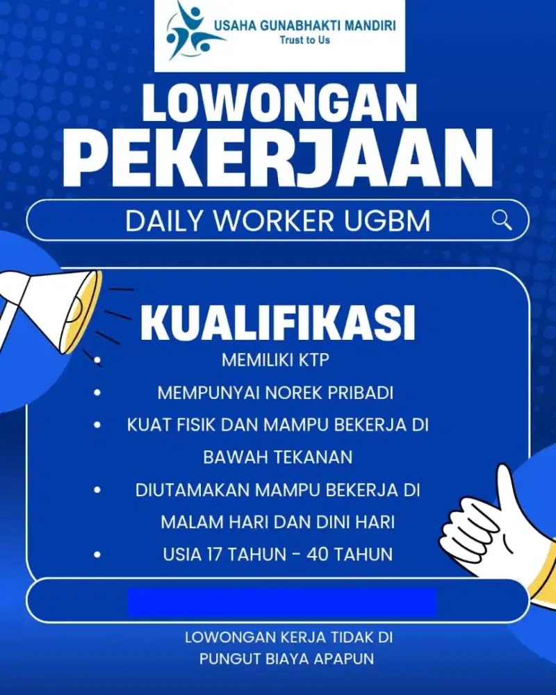 LOWONGAN PEKERJAAN