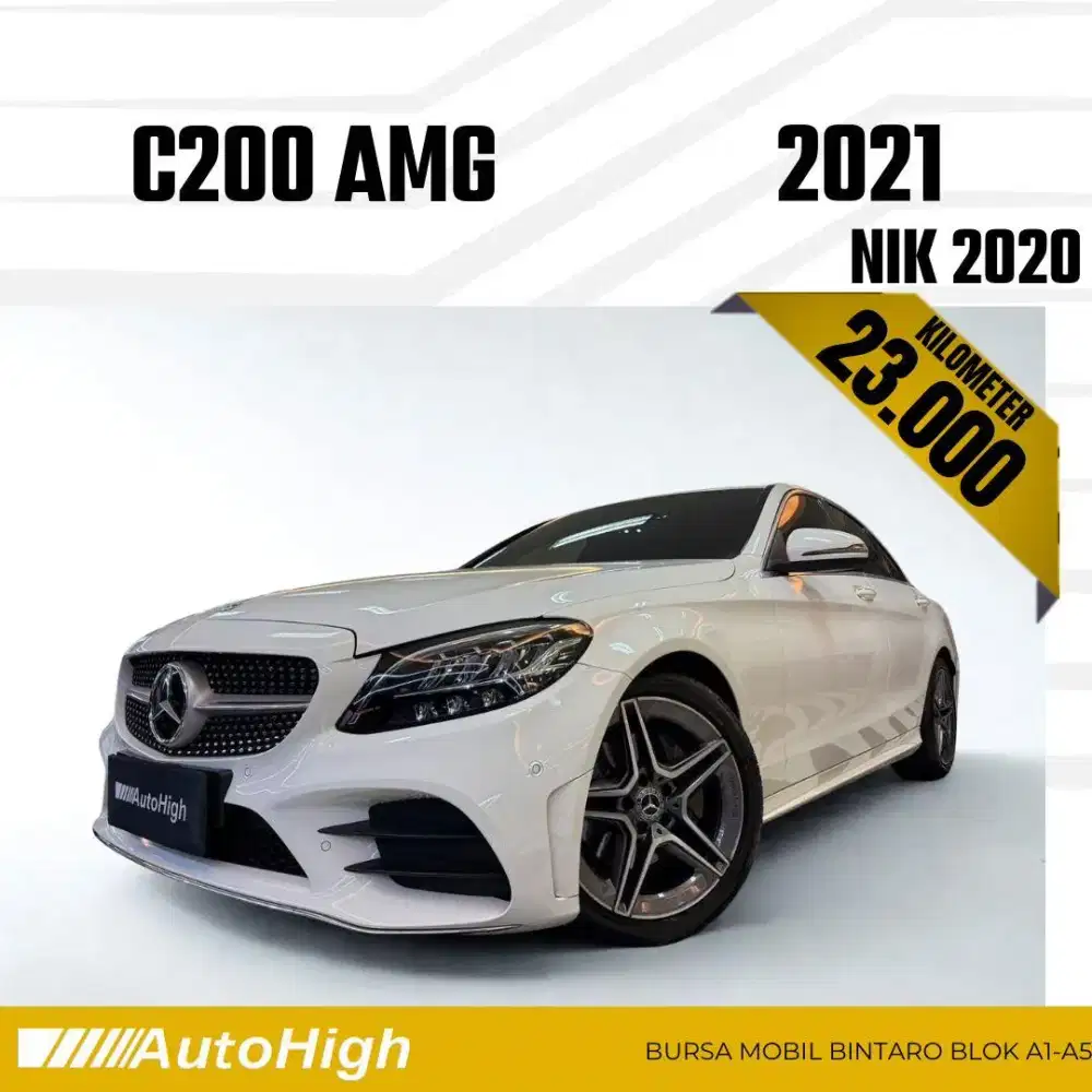 DP10% [Km23.000] C200 AMG 2020 White Reg 2021 #AUTOHIGH