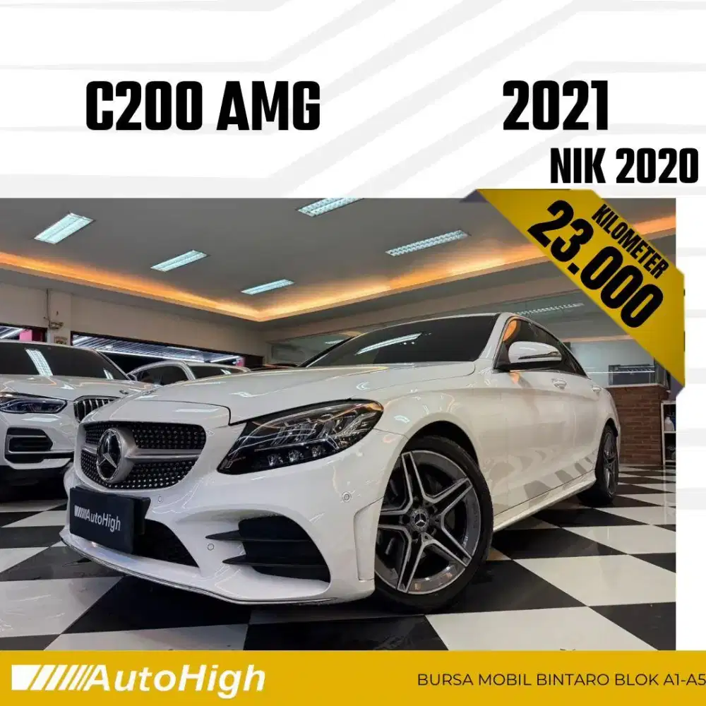 DP10% [Km23.000] C200 AMG 2020 White Reg 2019 #AUTOHIGH