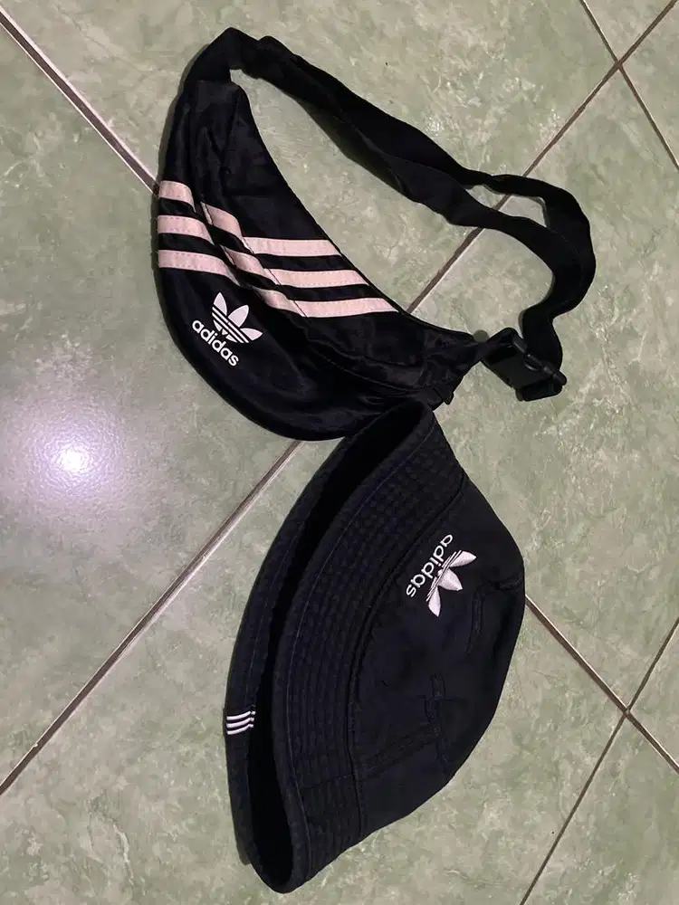 borongan aja topi dan tas adidas