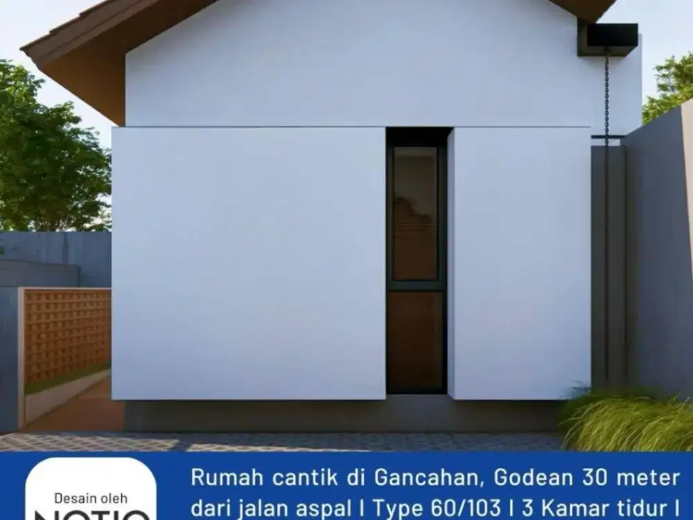 Rumah Baru Bisa KPR Rumah cantik di Barat Tugu Jogja Dijual Cepat