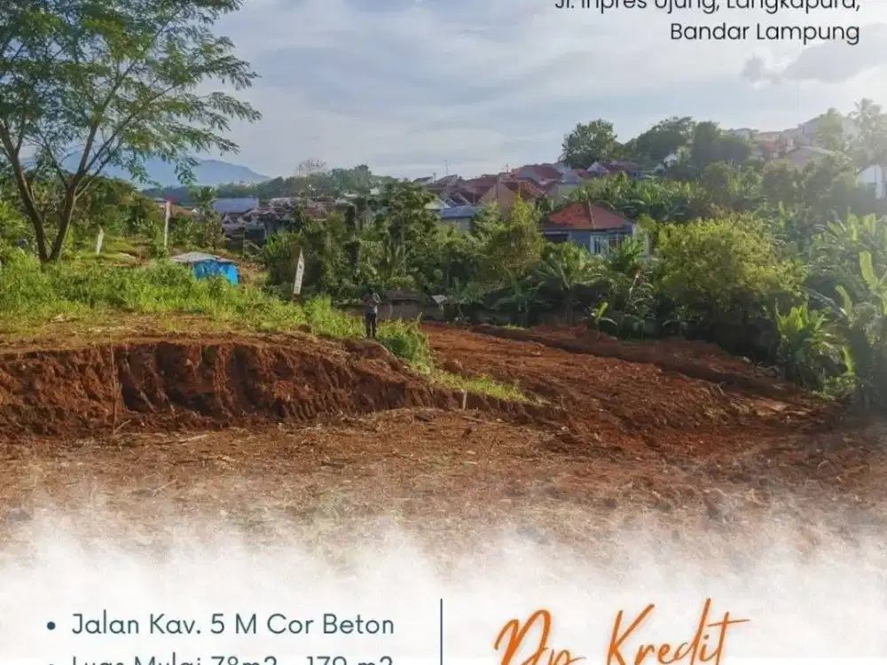 TANAH KAVLING BANDAR LAMPUNG BISA KREDIT
