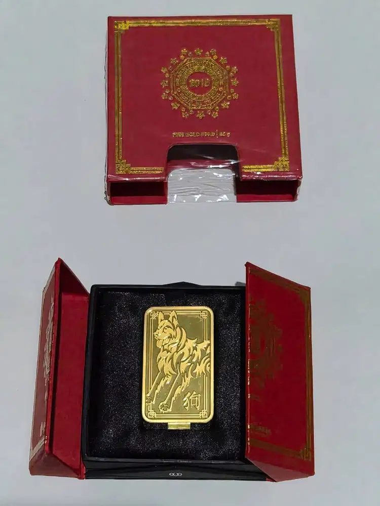 Logam Mulia Emas Antam 88g imlek shio Anjing 2018 LM Limited Edition
