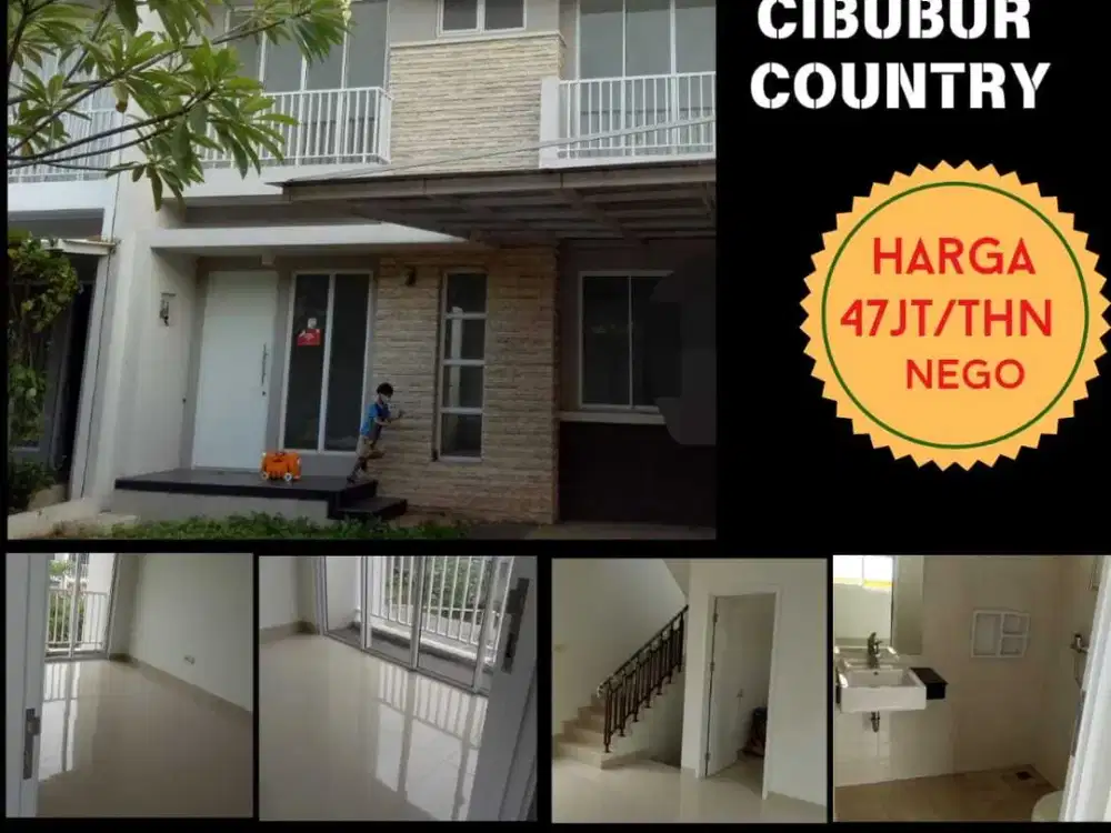 Di Sewakan Rumah Unfurnish Cluster Favorite. Cibubur Country Cikeas.