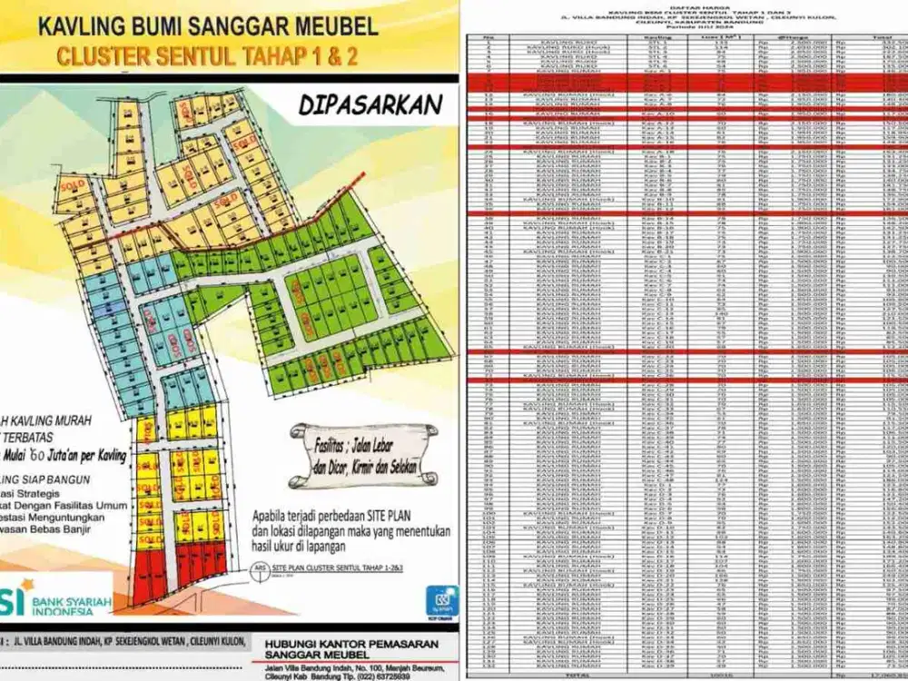 Tanah Kavling dibawah 2 jt sudah dapat posisi nyaman buat hunian