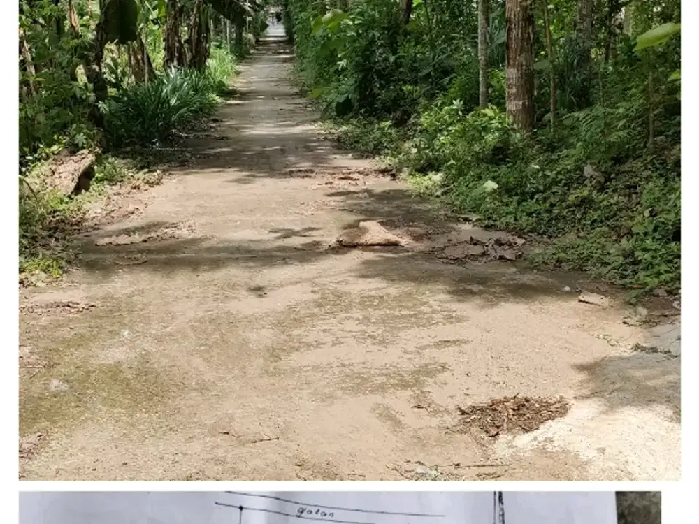 Dijual tanah tegalan 2985m ld 50m di karangnongko klaten