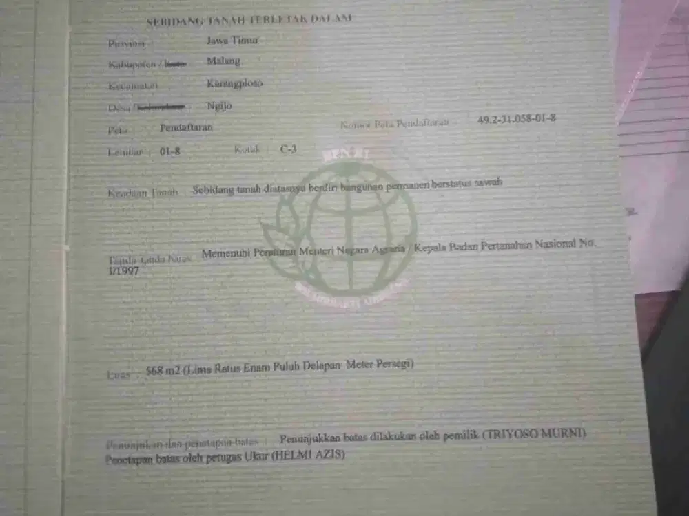 Rumah Cocok Buat Usaha Luas 568 Meter di Poros Jalan Raya Tameng Ngijo Karangploso Malang