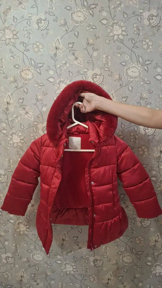 Jaket tebal anak perempuan 6-7 tahun