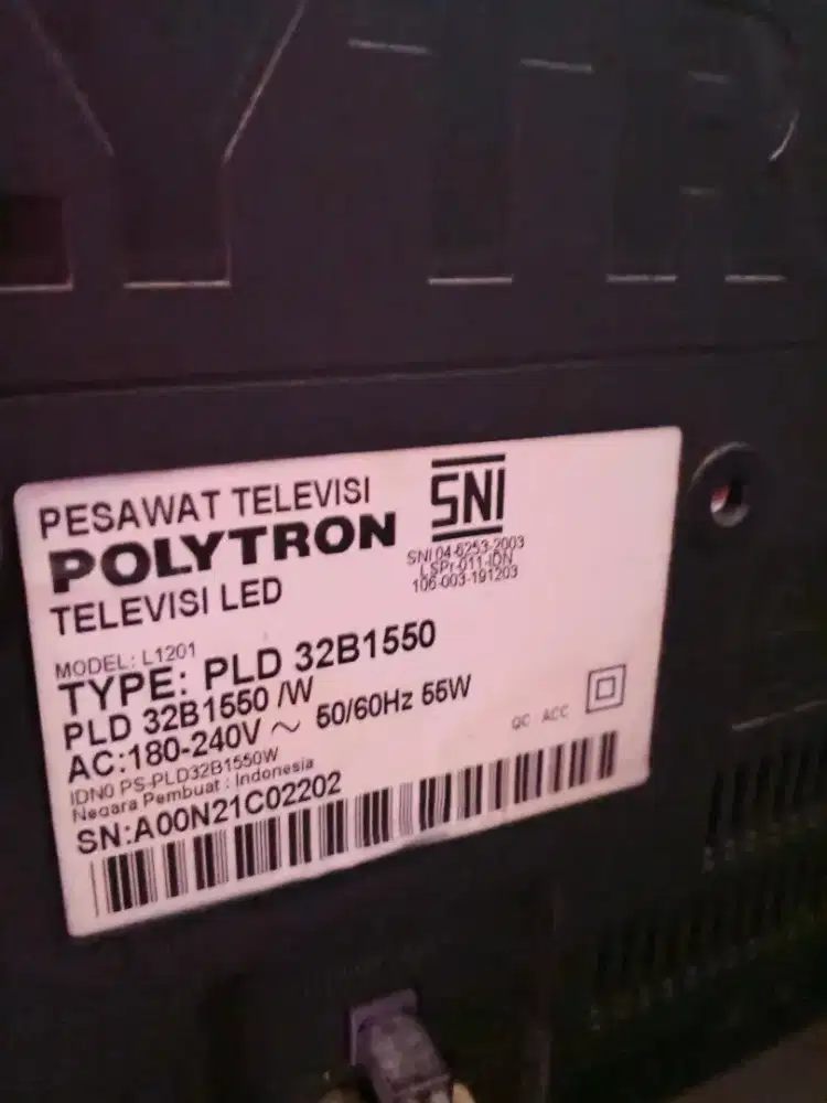Tv polytron type PLD 32B1550