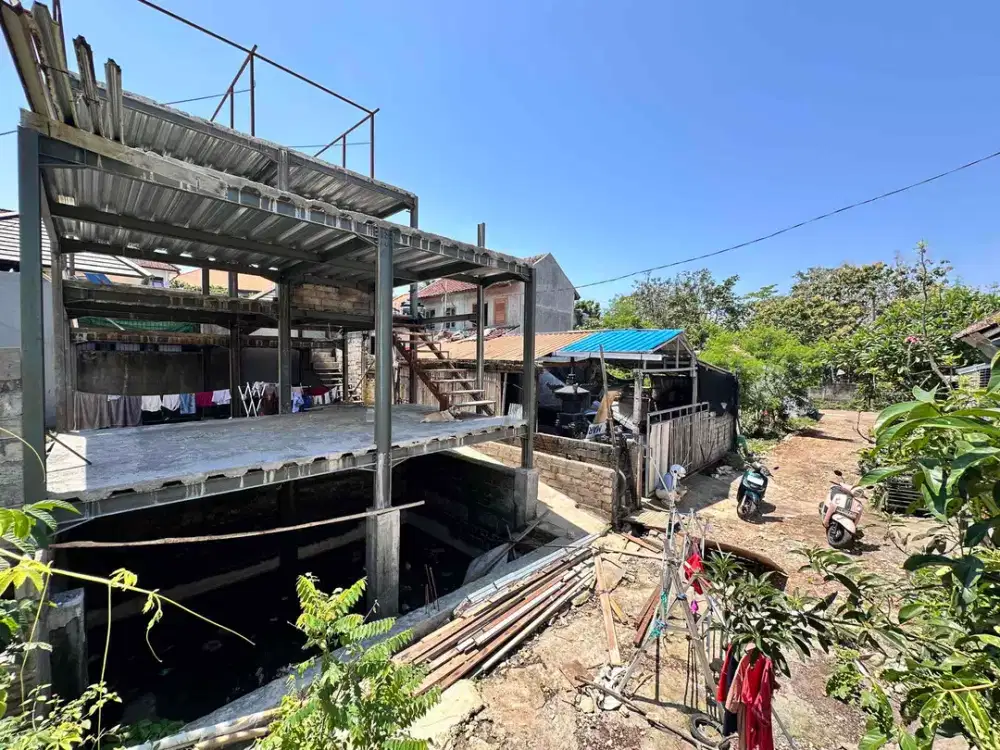 Tanah Strategis Bonus Konstruksi Villa 3 Lantai Jl Mengelak Ungasan