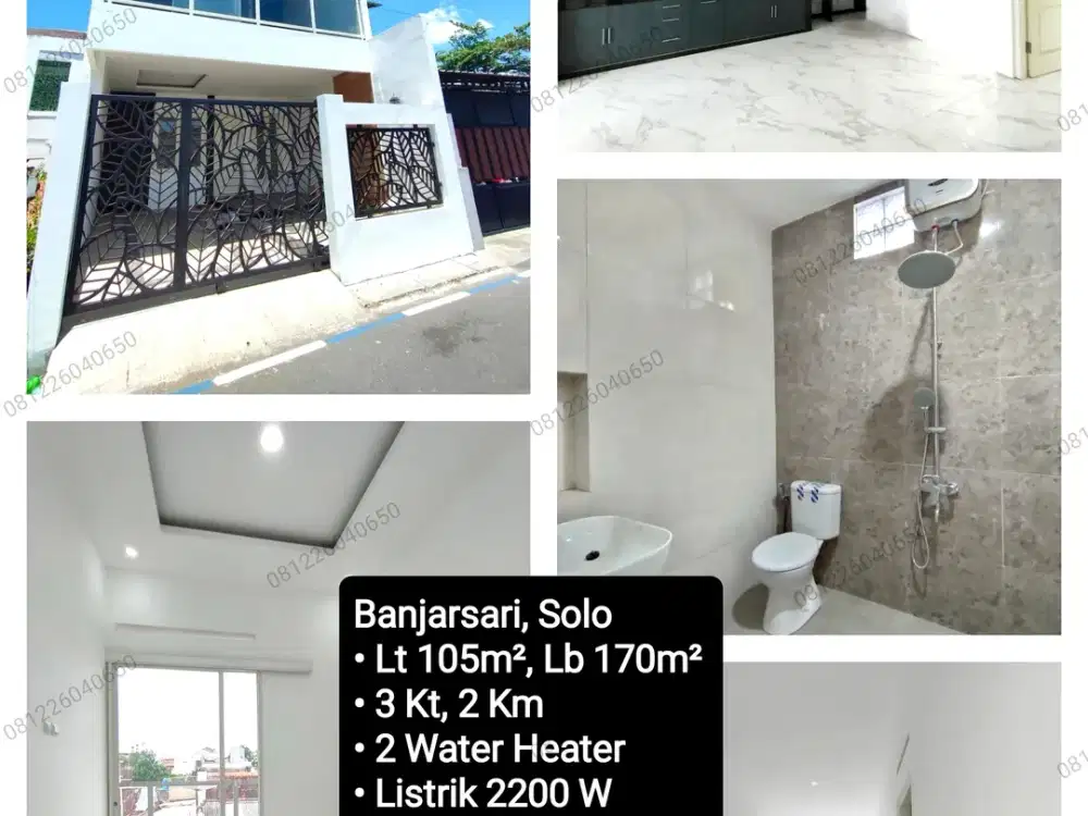Jual Rumah Baru Area Banjarsari Solo, Dekat Sumber, Manahan,Banyuanyar