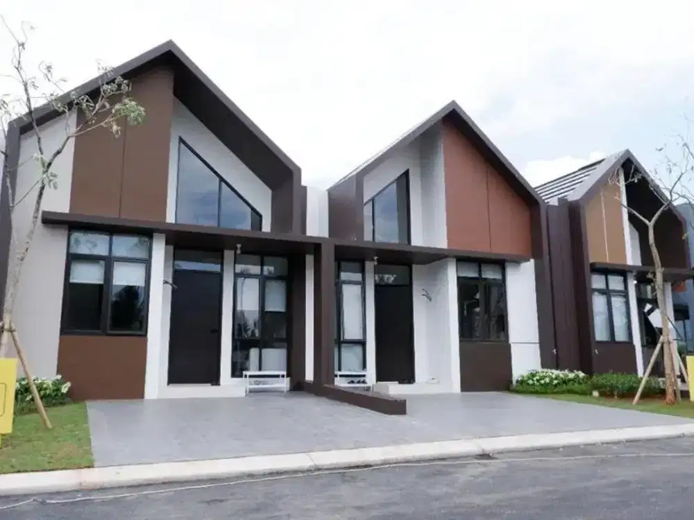 Rumah Murah Cluster Perumahan DeLora Dekat Stasiun Tol Parung Panjang