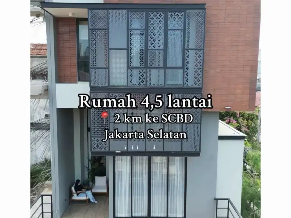 P104. Dijual Townhouse Baru 4,5 Lantai di Wijaya Kebayoran Baru Jakarta Selatan – dengan Lift & Rooftop di Lokasi Premium Dekat SCBD & Pacific Place