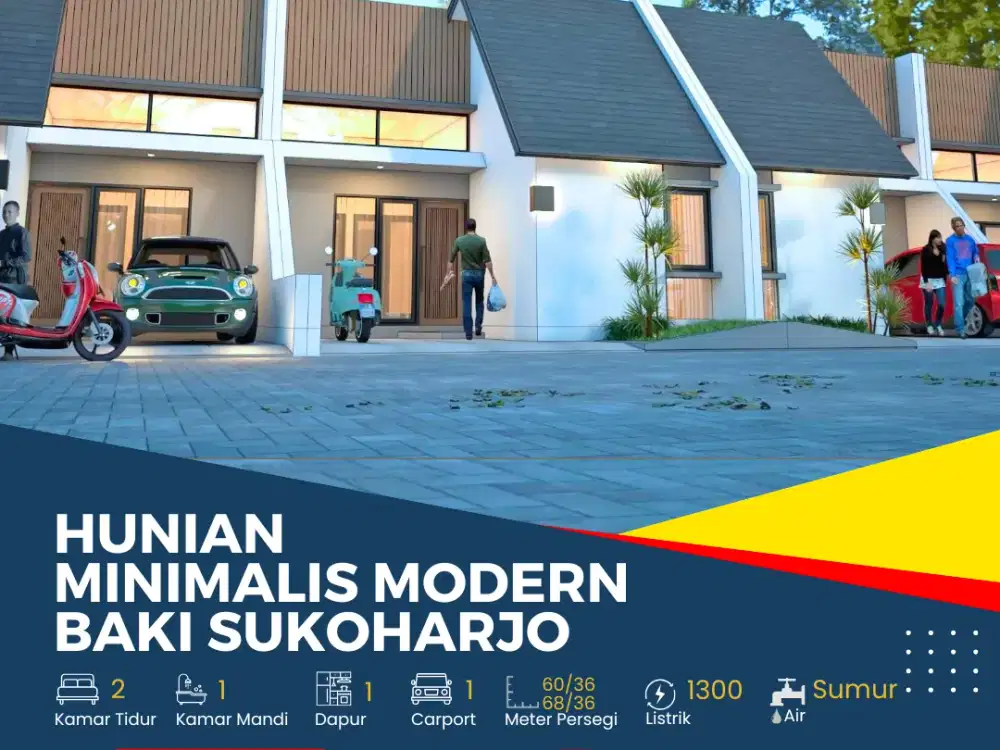Hunian Minimalis Modern Baki Sukoharjo