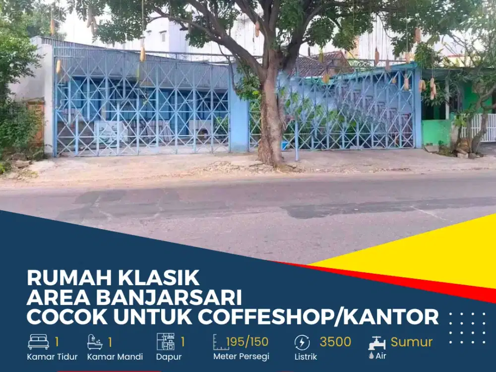 Rumah/Ruang Usaha Bangunan Jawa Klasik Cocok Untuk Kantor/Coffeshop