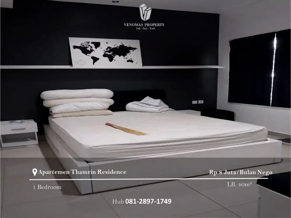 Disewakan Apartement Thamrin Residence 1 Bedroom Full Furnished