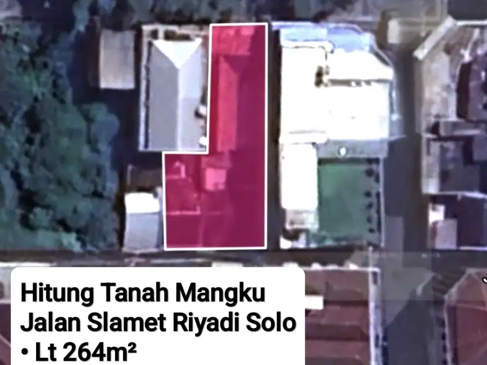 Jual Hitung Tanah Siap Bangun Area Jln Slamet Riyadi Solo Kota