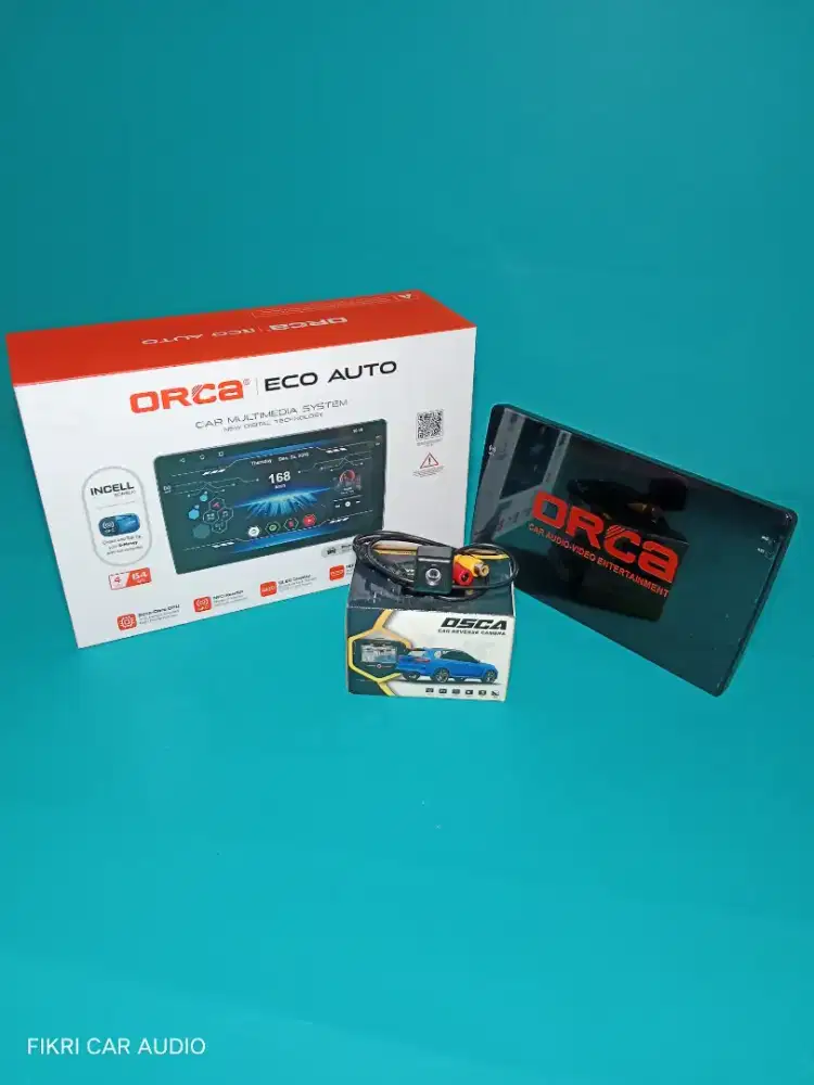 Head Unit Android ORCA ADR-9988 ECO AUTO QLED 9 4/64 & Camera Parkir