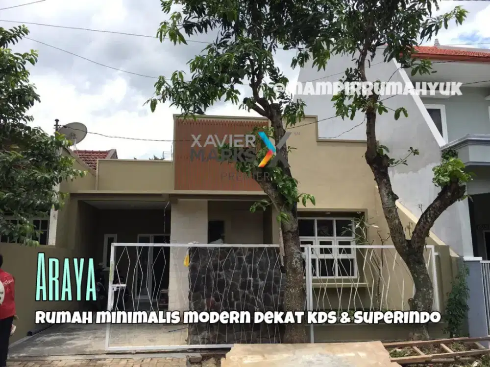 Rumah minimalis modern di Araya Blimbing Malang