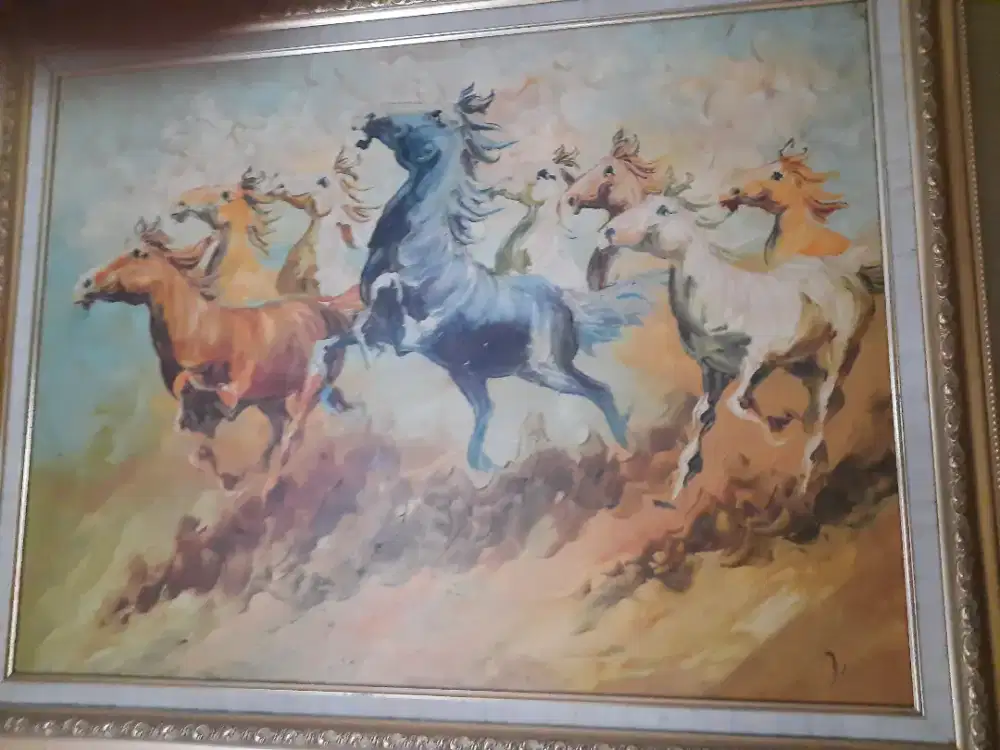 Nego aja...Lukisa kanvas kuda jingkrak