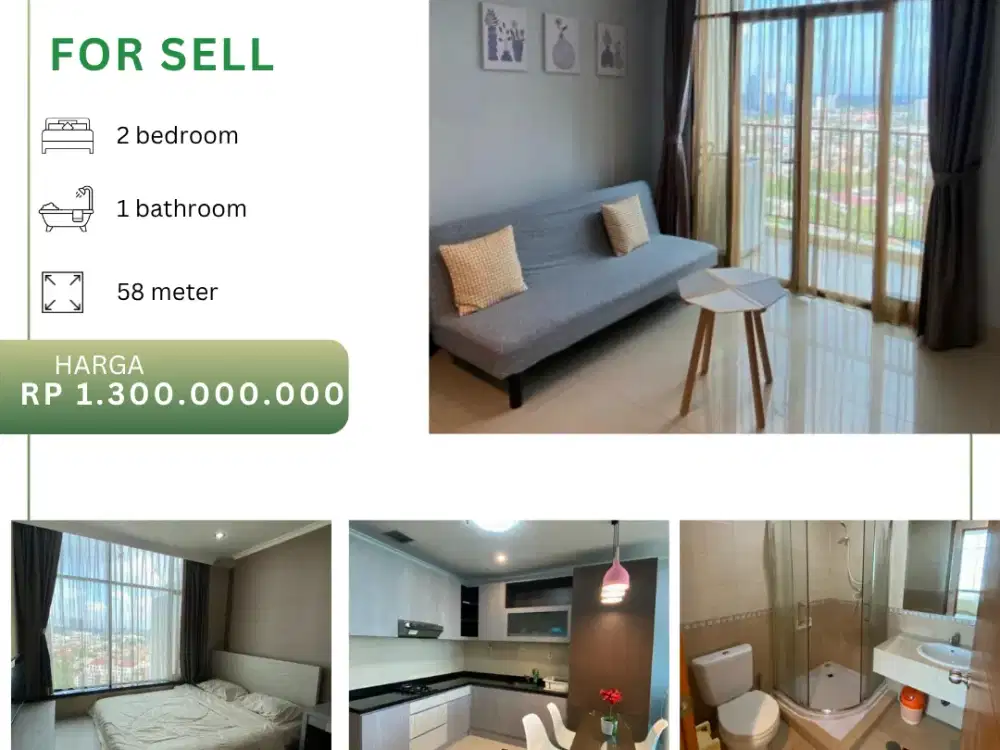 Dijual Apartement Hampton Park 2BR Full Furnished SHM Tower B