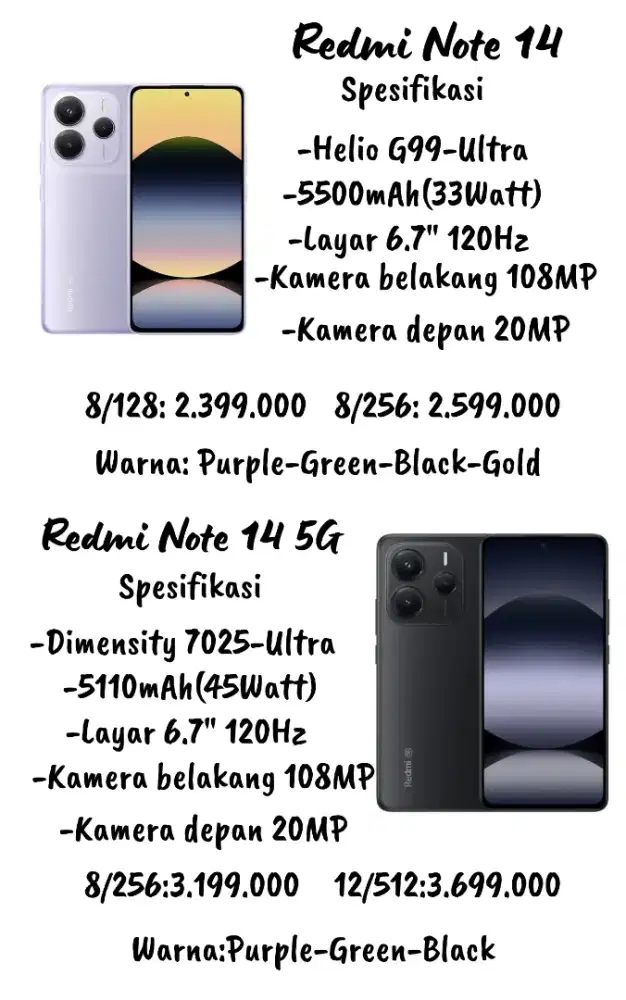 Ready!! Redmi Note 14 & Redmi Note 14 5G
