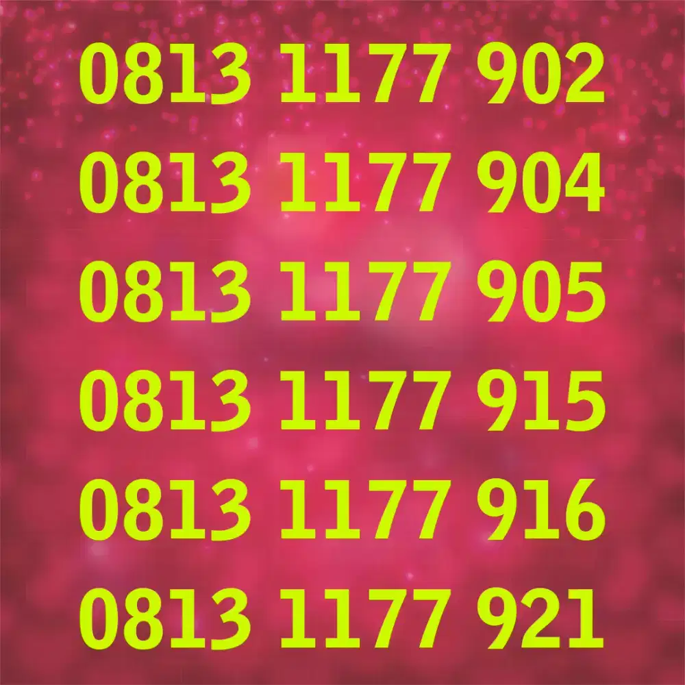 NO CANTIK TELKOMSEL 11 DIGIT SERI 1177 PLUS BONUS KUOTA 3GB