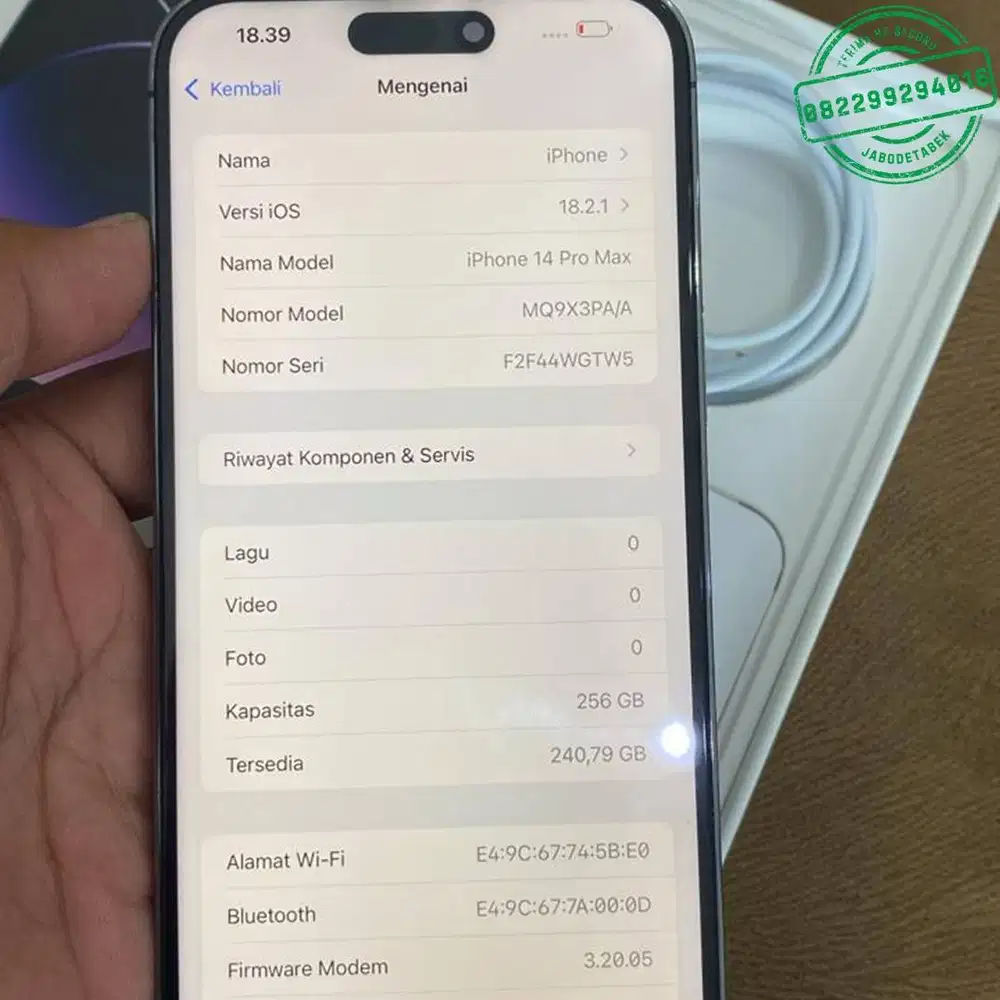 iphone 14 pro 256gb purple lengkap ibox