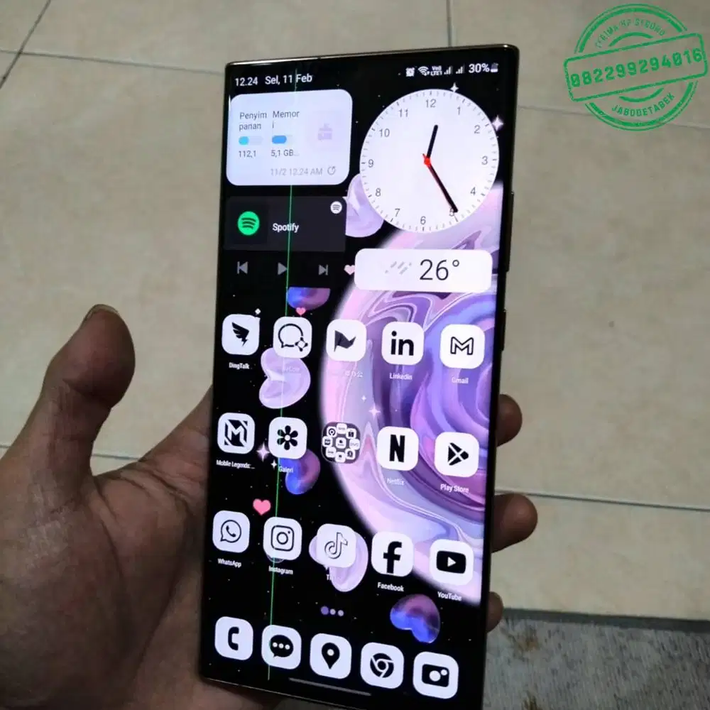 Samsung note 20 ultra 256gb sein lengkap ori mulus