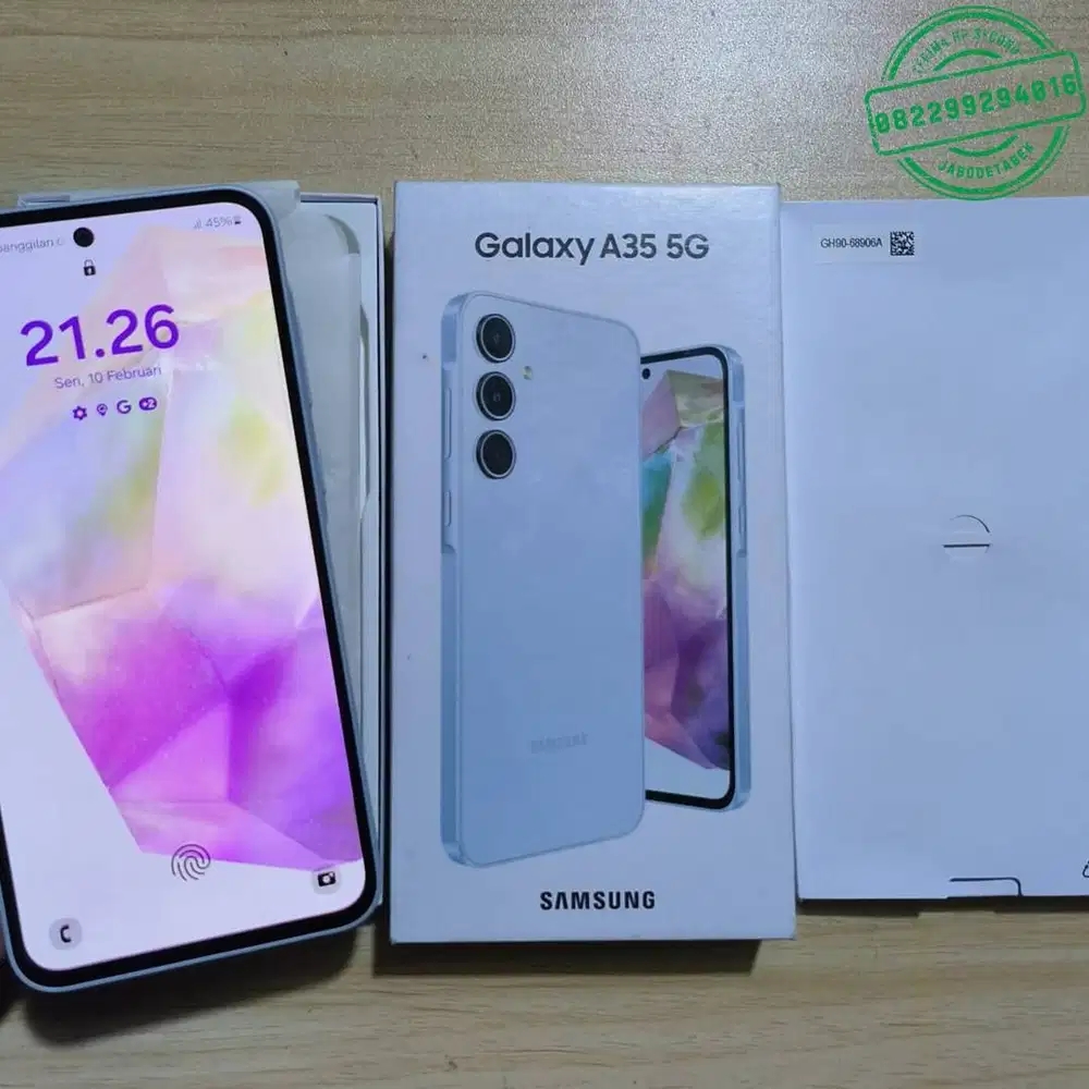 samsung a35 256gb lengkap ori mulus