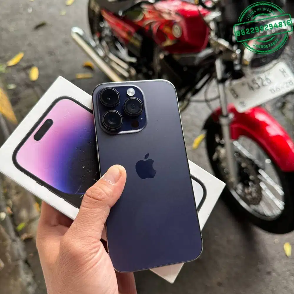 iphone 14 pro 128gb ibox purple lengkap