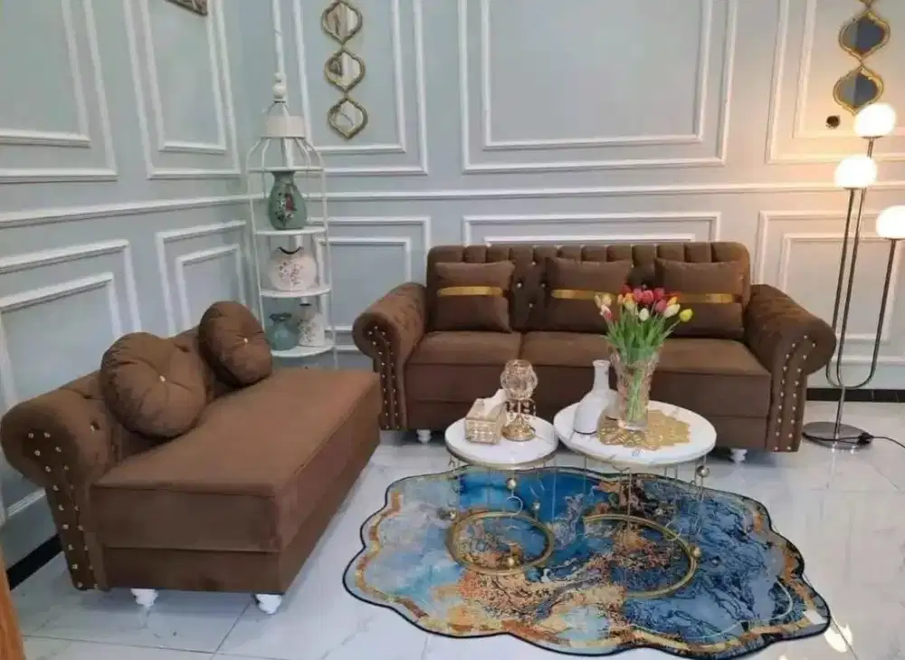 Sofa l kancing minimalis murah