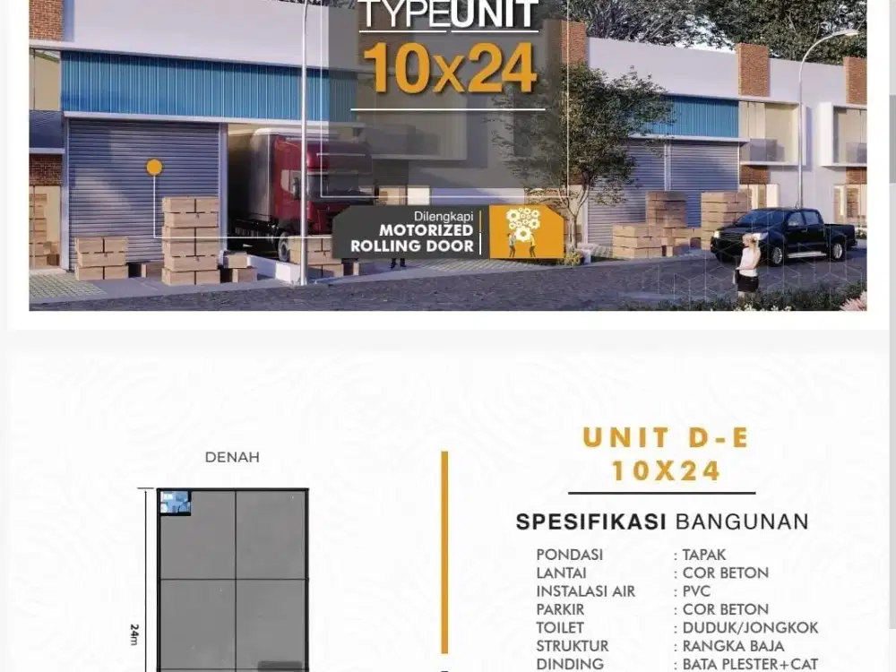 DIJUAL GUDANG INDUSTRI LEBAR 10MTR DI KAWASAN PERGUDANGAN CILEUNGSI