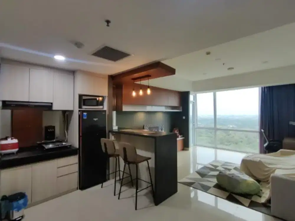 U Residence 1, type 1 bedroom dan 1 ruang tamu furnish, view golf