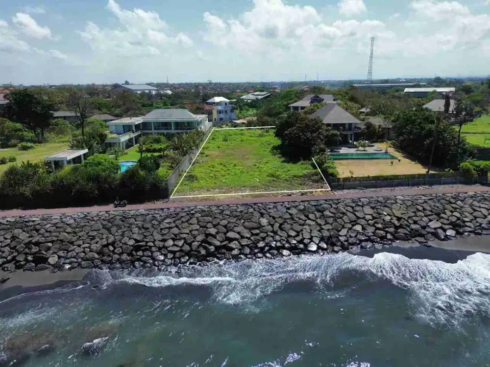 free hold land Beach front ketewel Gianyar 2493m2 idr 8,5 Mill/m2