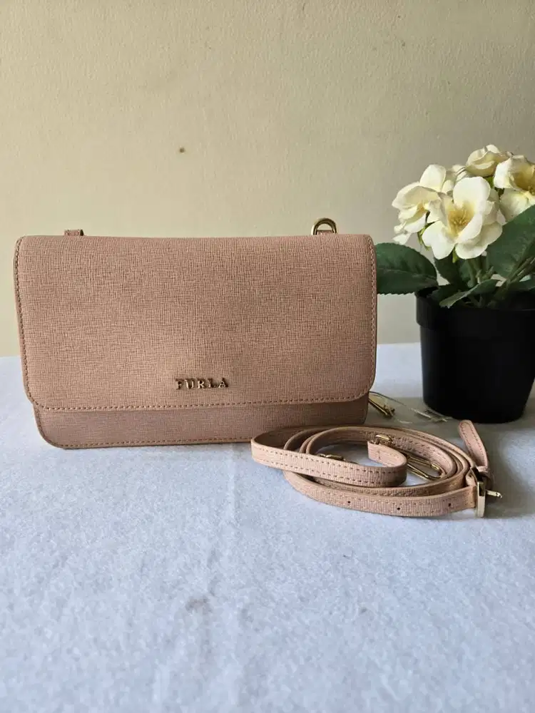 Tas Furla Original Crossbody Nude Pink – Preloved