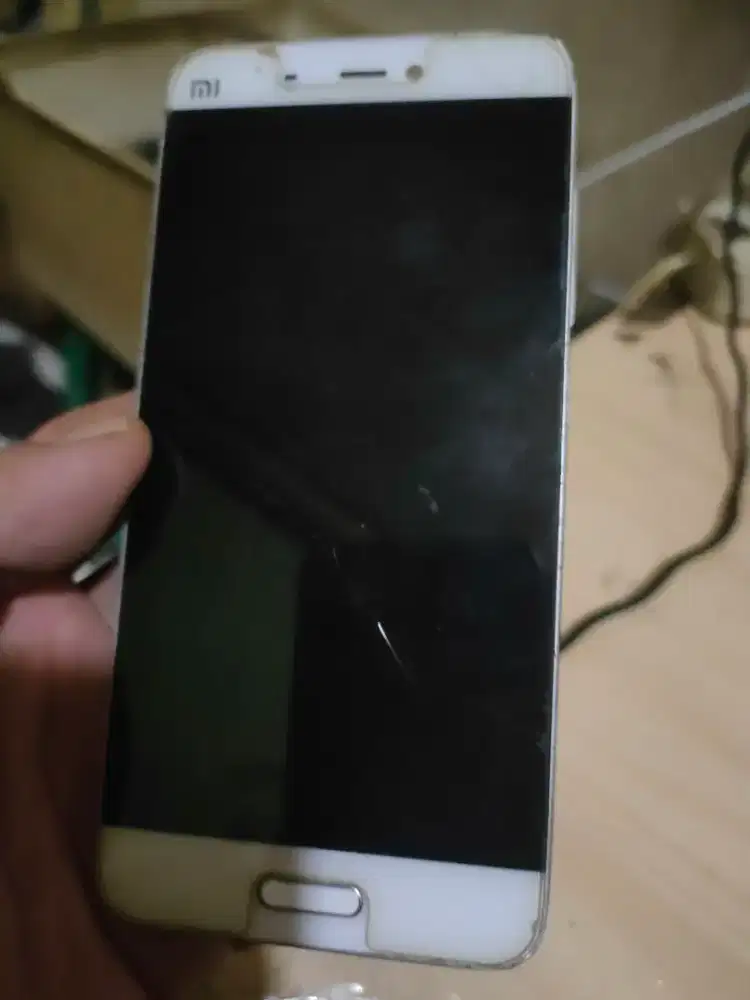 Mi 5 lcd retak rambut putih