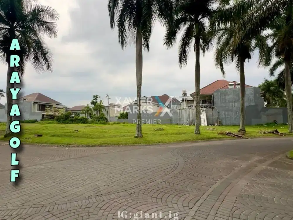 Tanah Langka Hook Lokasi Premium di Raya Golf Boulevard Araya Malang