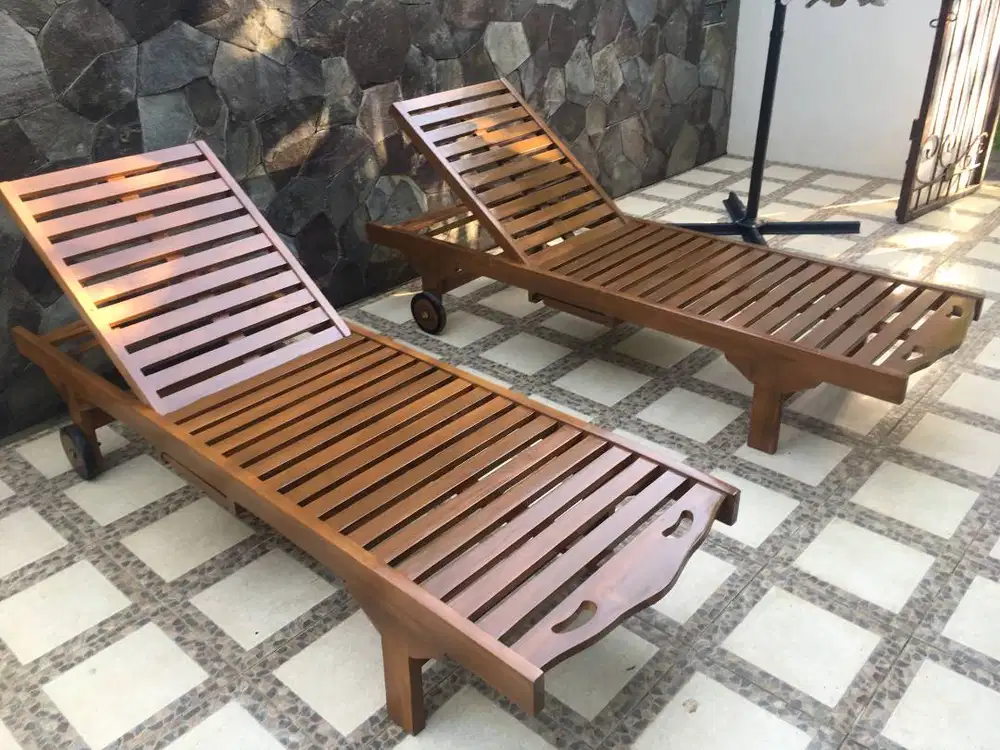 BC GRADE B KURSI KOLAM KAYU JATI BEKASI