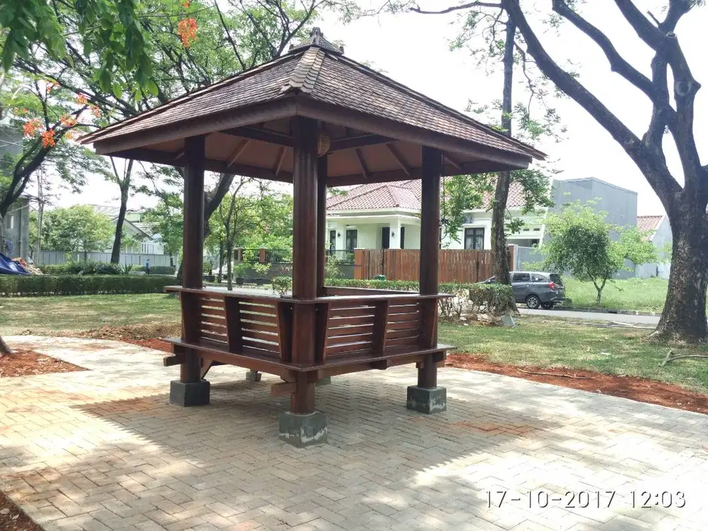 BC GAZEBO SAUNG TAMAN KAYU KELAPA BEKASI