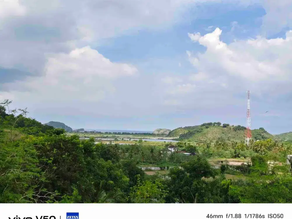 land with Tanjung Aan view near Mandalika